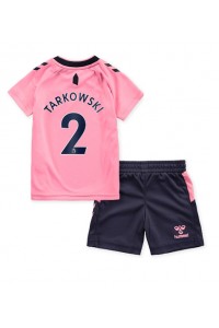 Everton James Tarkowski #2 Babyklær Borte Fotballdrakt til barn 2022-23 Korte ermer (+ Korte bukser)